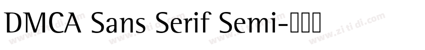 DMCA Sans Serif Semi字体转换